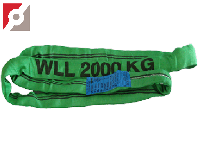 1 m Umfang grün Braun 20011RS Rundschlinge 2000 kg Tragkraft endlos mit Polyesterkern 
