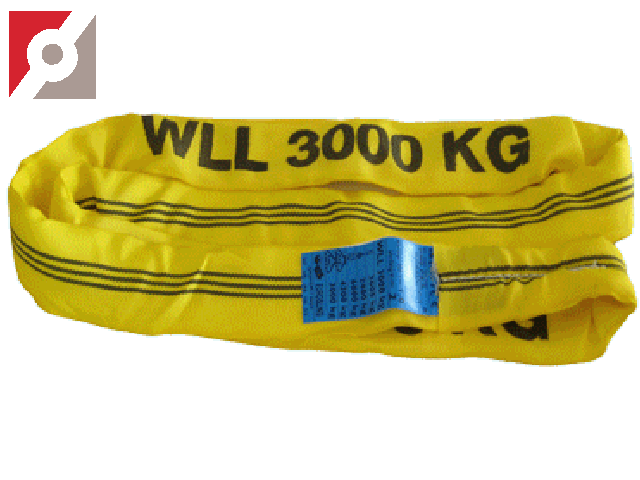 Rundschlinge gelb Polyester 3.000 kg 1,0m Nutzlänge 2,0m Umfang