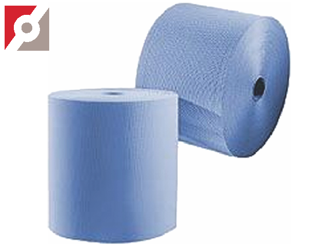 3 Rollen Putzpapier Putztuchrolle Papierhandtücher 1000Blatt 2lagig 36x36cm blau 